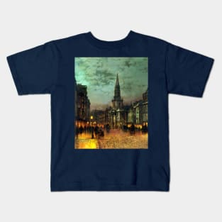 Blackman Street, London 1885 - John Atkinson Grimshaw Kids T-Shirt